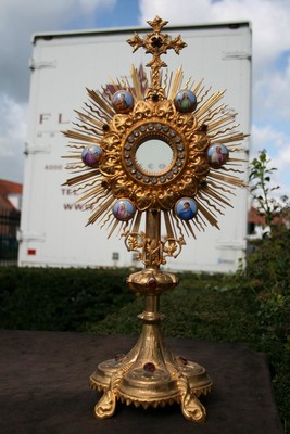 Monstrance en BRASS , France 19th century