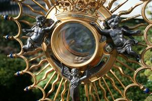 Monstrance en BRASS / SILVER, France 19th century