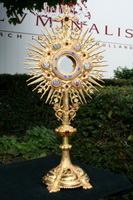 Monstrance en BRASS / ENAMEL, France 19th century