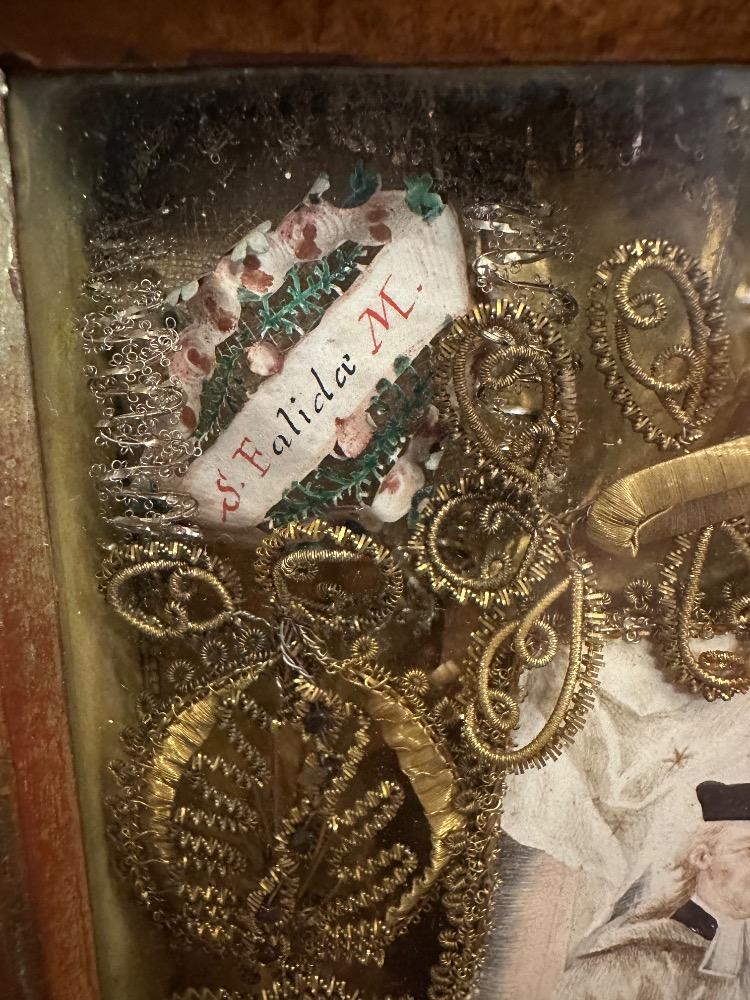1  Multi Reliquary Devoted To St. Joannes Nepomucenos. Relics : St. Sixtus / Clemens. St. Falida / St. Honorata
