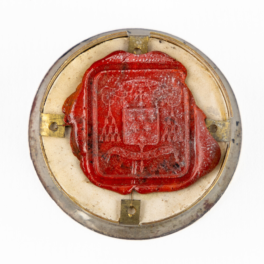 1  Multi Reliquary Ex Ossibus Relics : S. Cornelii Pap,S. Blassi Ep, S. Martini Ep, S. Bavonis C. With Original Document