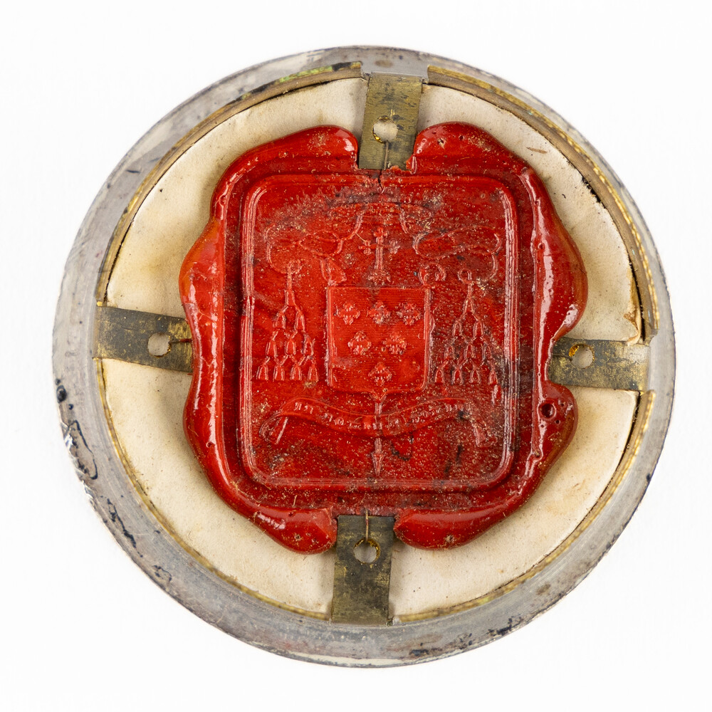 1  Multi Reliquary Ex Ossibus Relics : St. Luke, St. Marc. St. Matthew, St. John. With Original Document