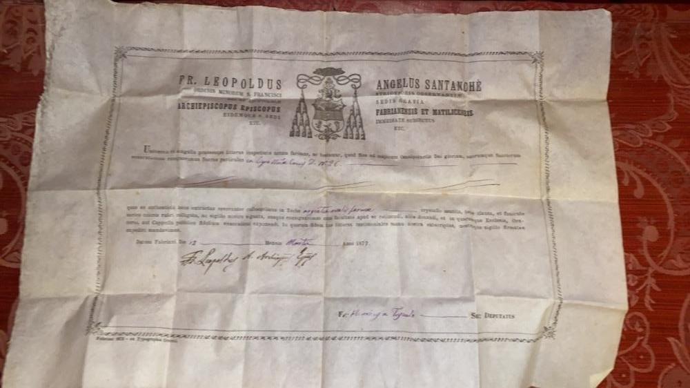 1 Napoleon III Reliquary - Relic True Cross With Original Document