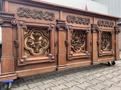 Altar style Neo Classicistic en Oak Wood, Belgium 19th century ( anno 1850 )