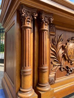 Altar style Neo Classicistic en Oak wood, Netherlands  19 th century