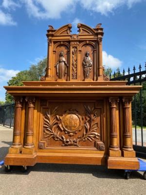 Altar style Neo Classicistic en Oak wood, Netherlands  19 th century