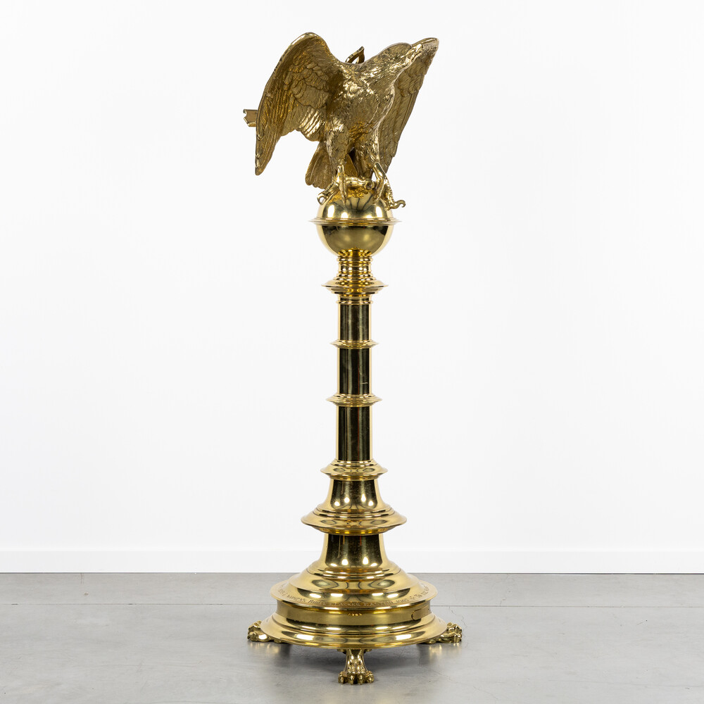 1 Neo Classicistic Eagle Lectern Inscription : 'To The Glory Of God. Presented By The Members Of St. Mary'S Men'S And Woman'S Bible Classes, Easter 1905.'
