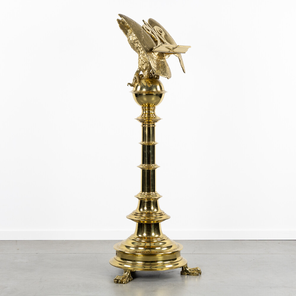 1 Neo Classicistic Eagle Lectern Inscription : 'To The Glory Of God. Presented By The Members Of St. Mary'S Men'S And Woman'S Bible Classes, Easter 1905.'