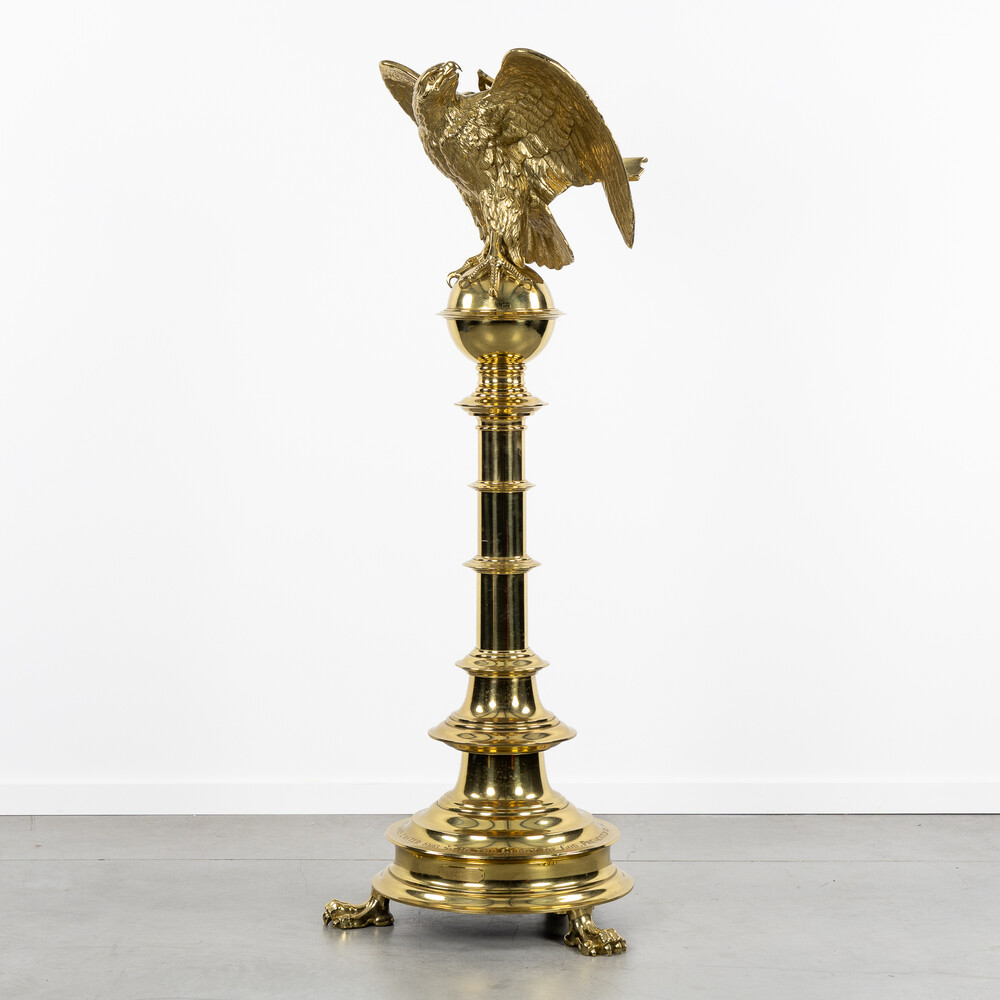 1 Neo Classicistic Eagle Lectern Inscription : 'To The Glory Of God. Presented By The Members Of St. Mary'S Men'S And Woman'S Bible Classes, Easter 1905.'