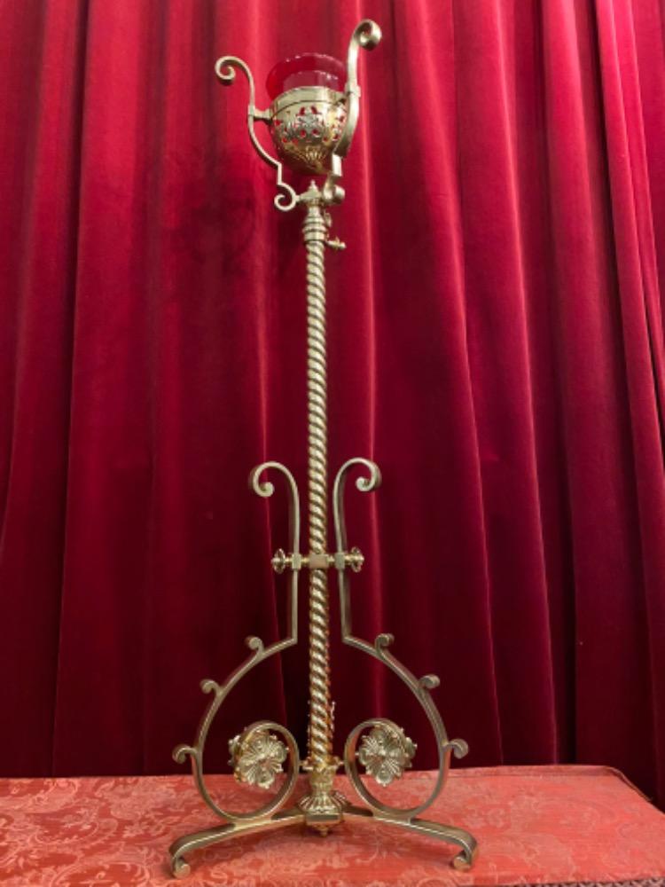 1 Neo Classicistic Standing Sanctuary Lamp Adjustable