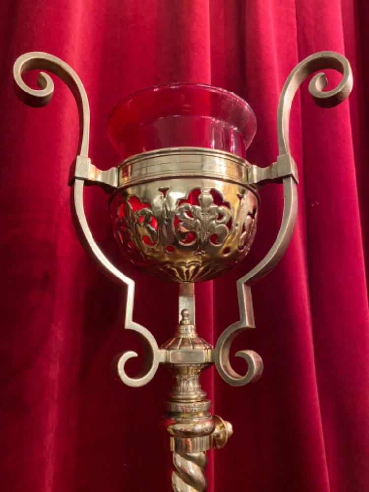 1 Neo Classicistic Standing Sanctuary Lamp Adjustable