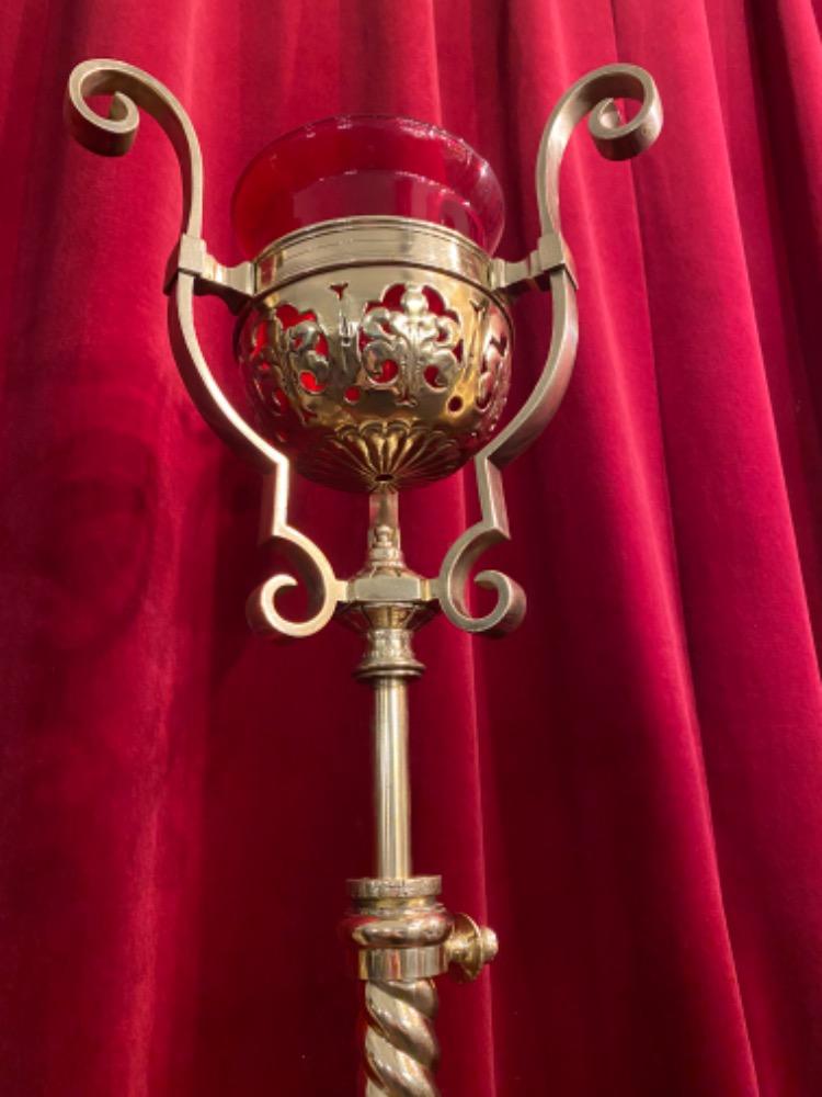 1 Neo Classicistic Standing Sanctuary Lamp Adjustable