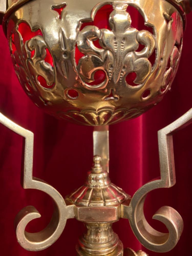 1 Neo Classicistic Standing Sanctuary Lamp Adjustable