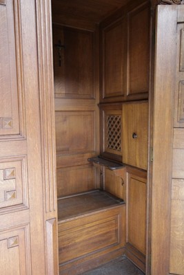 Confessional  style NEO-CLASSICISTIC-STYLE en Oak wood, France