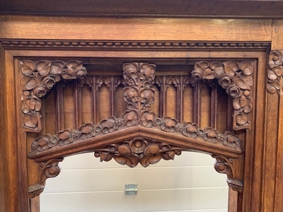 Upper Part For Altar style NEO-CLASSICISTIC en Oak wood, Belgium 19th century