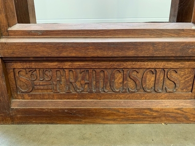 Upper Part For Altar style NEO-CLASSICISTIC en Oak wood, Belgium 19th century