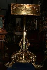 Lectern-Stand style NEO-CLASSISISTIC en Bronze / Brass, ENGLAND 19th century