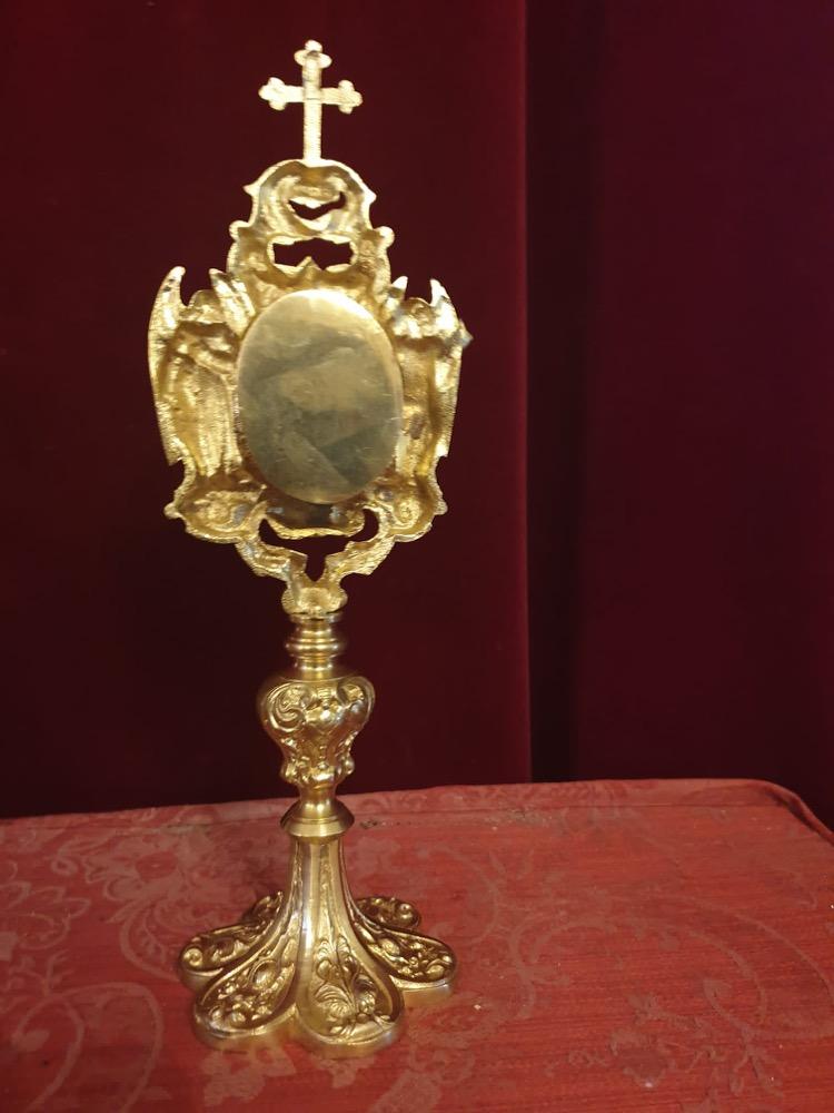 1 NEO-CLASSISISTIC Religuary - Relic Ex Ossibus St. Anthony With Original Document