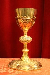 Chalice style neo classistical en full silver, France 19th century