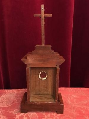 Ostensorium / Relic Of The True Cross No Document en Wood / Brass Corpus , Belgium 19th century ( anno 1875 )