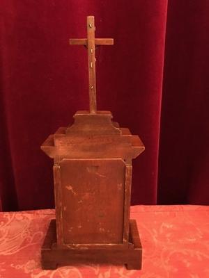 Ostensorium / Relic Of The True Cross No Document en Wood / Brass Corpus , Belgium 19th century ( anno 1875 )