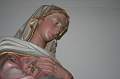 Our Lady Of Visitation en Terra-Cotta polychrome, Belgium 19th century