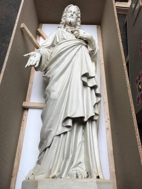 1  Packing Process Life Size H.Heart Statue For U.S.A. 2018