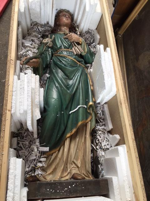 1  Packing Statue St. Philomena U.S.A. 2016.