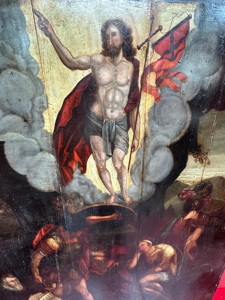 1  Painting Risen Christ Signed : Thomas Tholle.