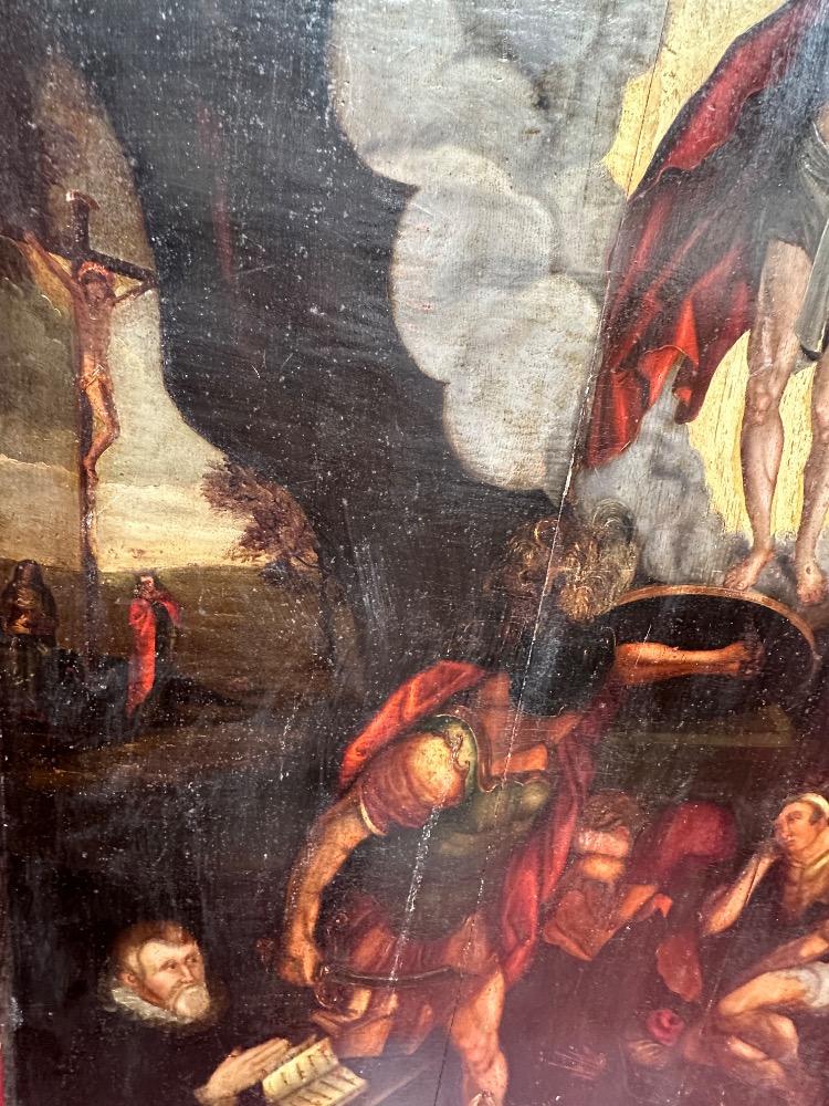 1  Painting Risen Christ Signed : Thomas Tholle.