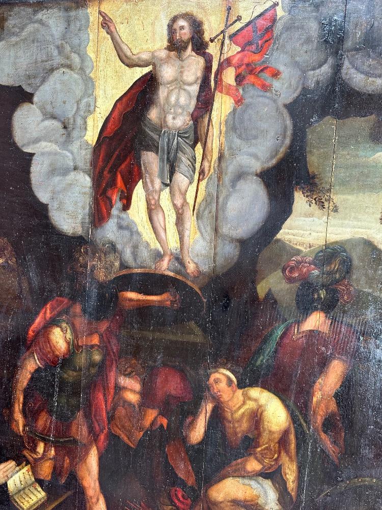 1  Painting Risen Christ Signed : Thomas Tholle.