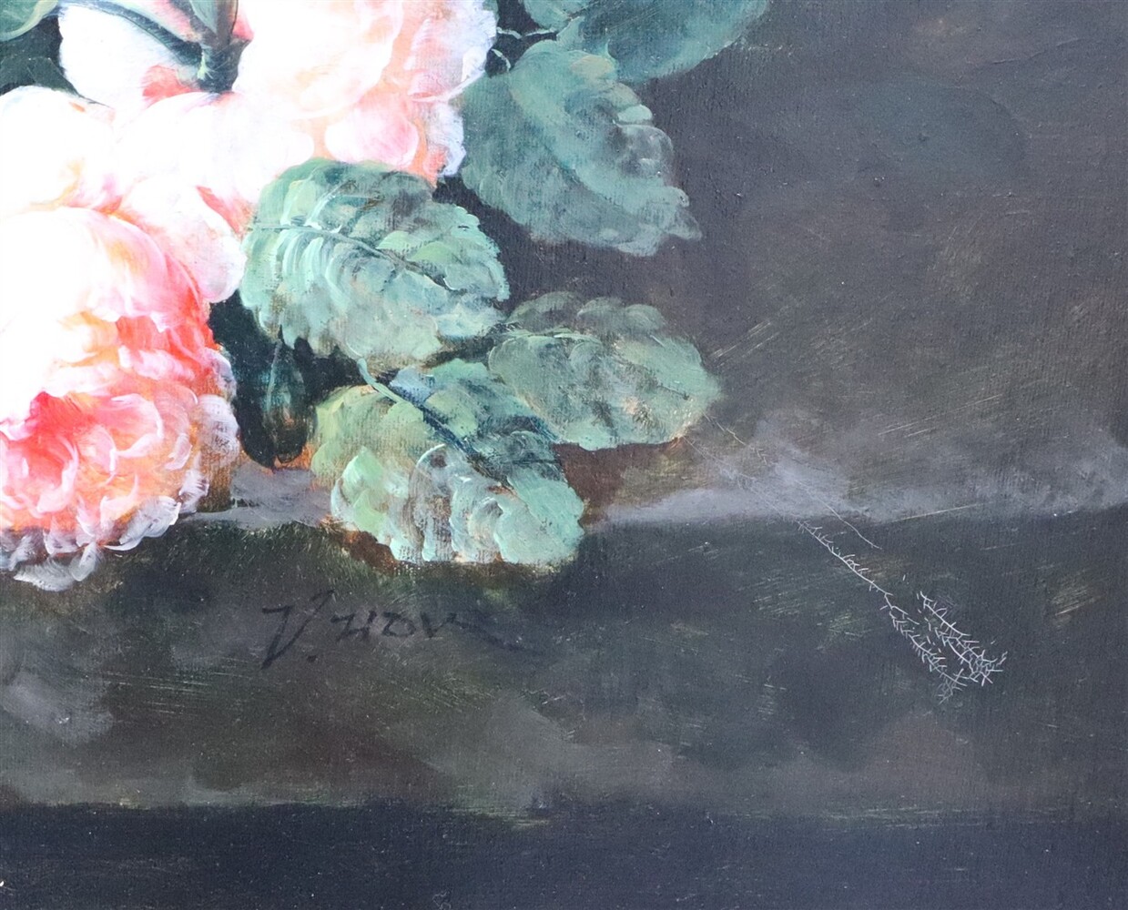 1  Painting Signed: Henri H.D.V.De Vooght