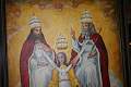 Painting Trinity en Painted on Linnen, Belgium 19th century