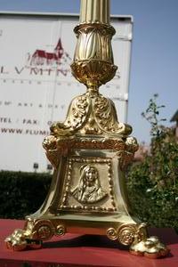 Pascal-Candlestick en Brass / Bronze , France 19 th century