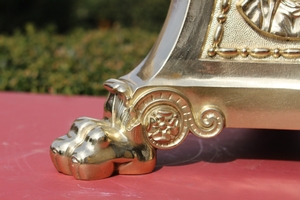 Pascal Candlestick en Brass / Bronze, Belgium 19th century