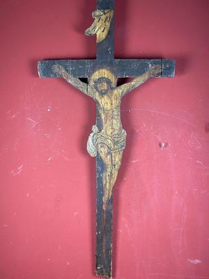 Passion - Cross en Wood Hand - Painted, Hungary 17 th century