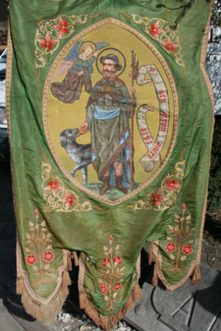 1  Procession – Banner , Hand-Embroided / Hand-Painted