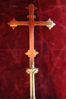 Processional - Cross en Bronze / Polished and Varnished, France 19th century