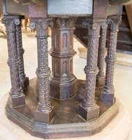 Pulpit  en Oak wood, Belgium 19th century