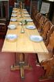 Refectory Table en Oak wood, Belgium 18 th century