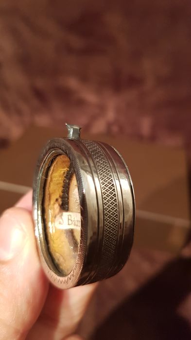 1  Relic Holder In Silver Alloy With Acanthus Leaves Motifs, With Relic Of St. Barnabas - Italy, 1800