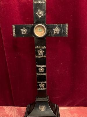 Relic Of The True Cross  en Wood / Silver, Belgium 19th century