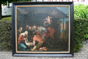 Religious Painting Belgium 18 th century