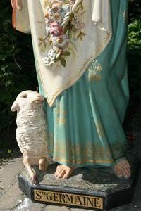 Religious Statue en PLASTER POLYCHROME, France 19th century
