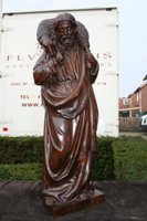 Religious Statue en wood , 19th century