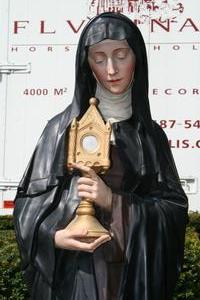 Religious Statue en PLASTER POLYCHROME, France 19th century