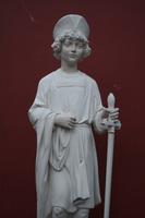 Religious Statue en Plaster, Dutch 19 th century