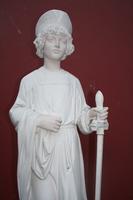 Religious Statue en Plaster, Dutch 19 th century