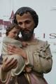 Religious Statue St. Joseph en PLASTER POLYCHROME, France 19th century