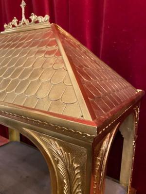 Reliquary en Brass / Polished / New Varnished, France 19th century